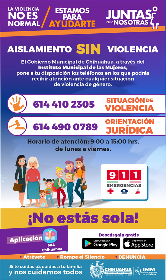 Reitera IMM disponibilidad de líneas de atención a la violencia ...