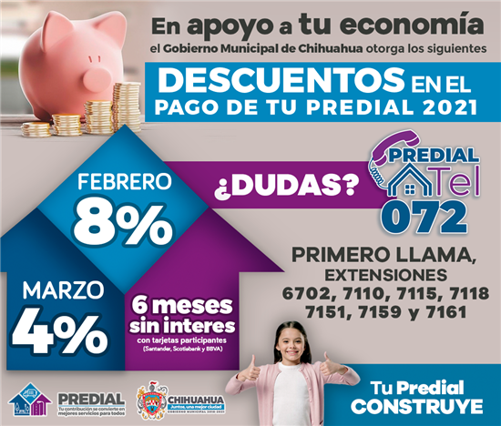 Invita Gobierno Municipal a aprovechar descuento del 8 por ciento en el ...