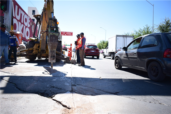 Inician trabajos de bacheo en concreto hidráulico en la avenida Ocampo ...
