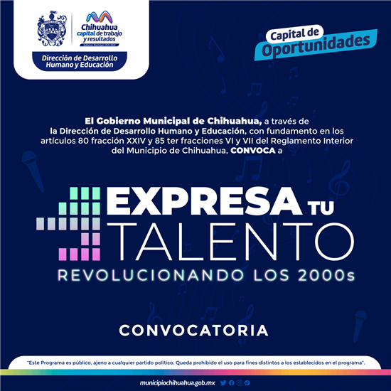 Invita Gobierno Municipal a participar en “Expresa tu Talento 2022 ...