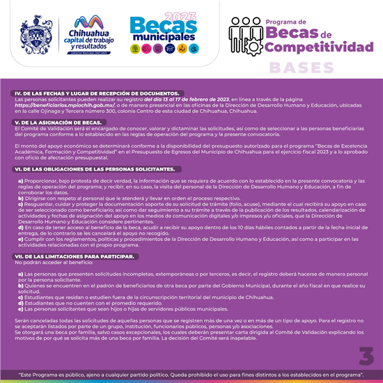 Inicia recepción de documentos para las Becas de Competitividad 2023 ...