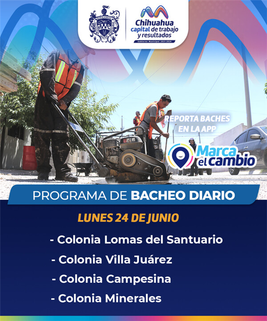 Inicia la semana con trabajos de bacheo en cuatro colonias de la ciudad ...